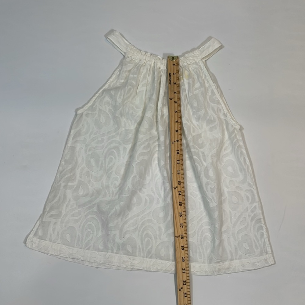 Roller Rabbit Top Blouse S White 100% Cotton EUC Like New - Picture 7 of 11
